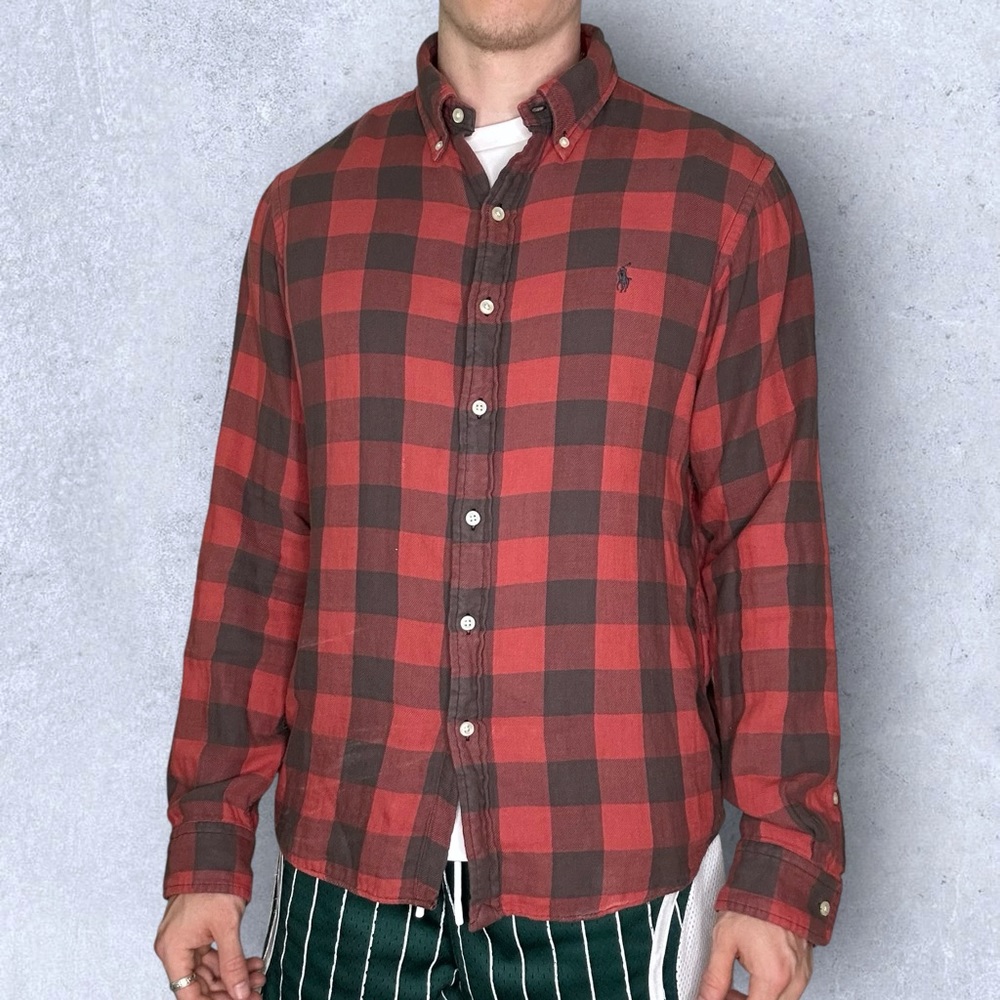 Ralph Lauren Plaid Flannel button down Shirt - Picture 2 of 7
